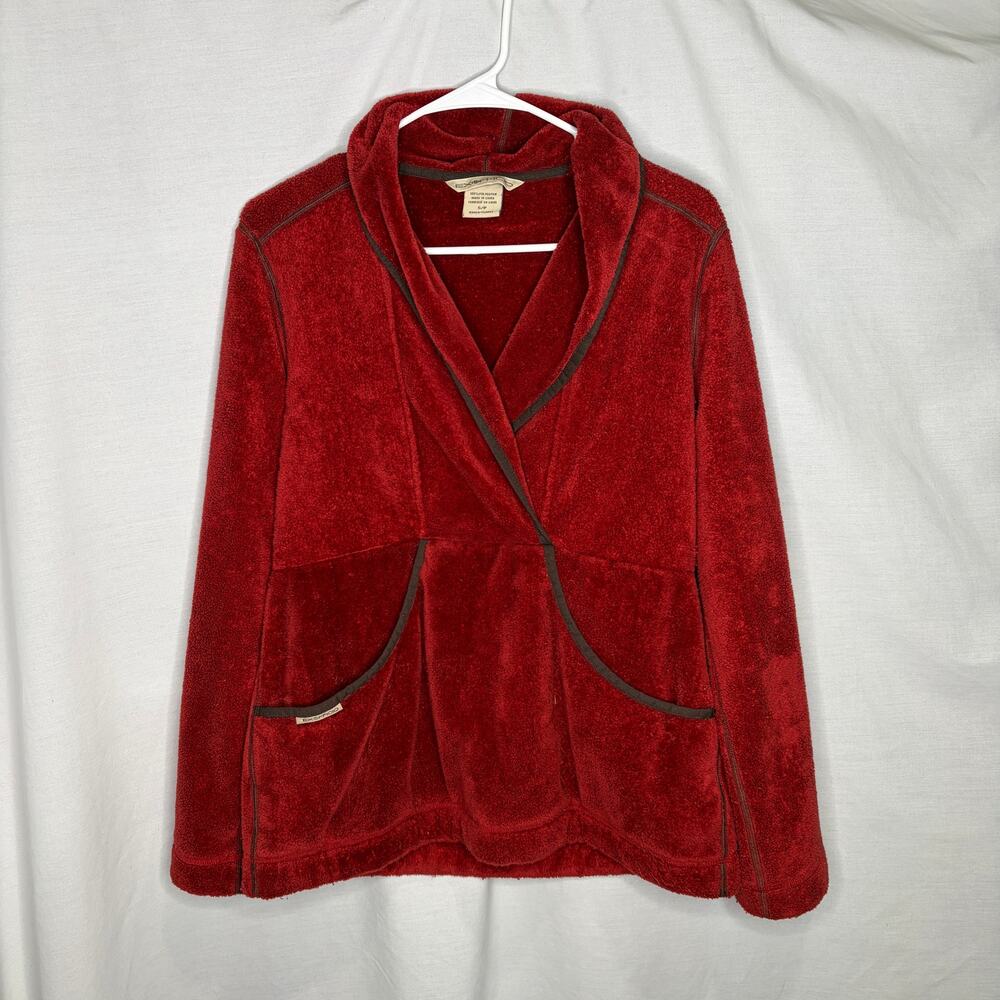 ExOfficio Red Fleece Pullover - Women's Loungewear S